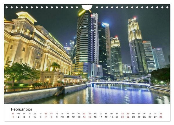 Produktbild: Singapur - Perle S&uuml;dostasiens (Wandkalender 2026 DIN A4 quer), CALVENDO Monatskalender