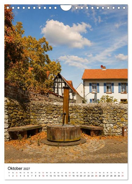 Produktbild: Trebur und die Deutsche Fachwerkstra&szlig;e (Wandkalender 2027 DIN A4 hoch), CALVENDO Monatskalender