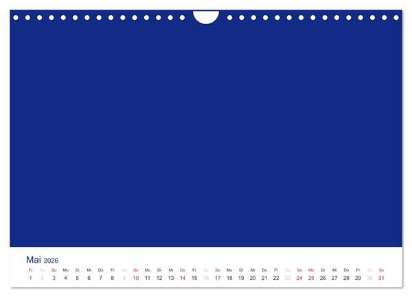 Produktbild: Farbiger Bastelkalender (Wandkalender 2026 DIN A4 quer), CALVENDO Monatskalender