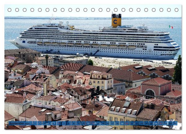 Produktbild: BlickPunkt Lissabon (Tischkalender 2026 DIN A5 quer), CALVENDO Monatskalender
