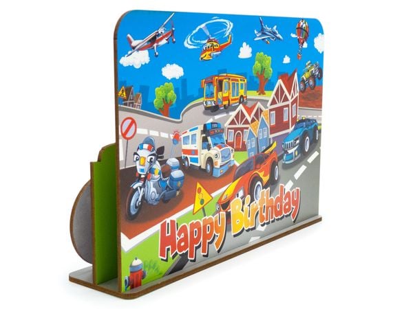 Produktbild: familiacard Geburtstagsdekoration &bdquo;Auto&ldquo;