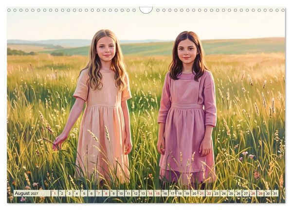 Produktbild: Gl&uuml;ckliche Kindertage - Impressionen aus vergangen Zeiten (Wandkalender 2027 DIN A3 quer), CALVENDO Monatskalender