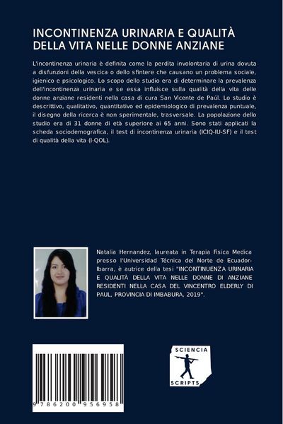 Produktbild: Incontinenza Urinaria E Qualit&agrave; Della Vita Nelle Donne Anziane