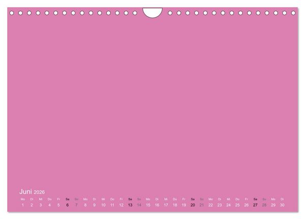 Produktbild: Bastelkalender - Pink (Wandkalender 2026 DIN A4 quer), CALVENDO Monatskalender