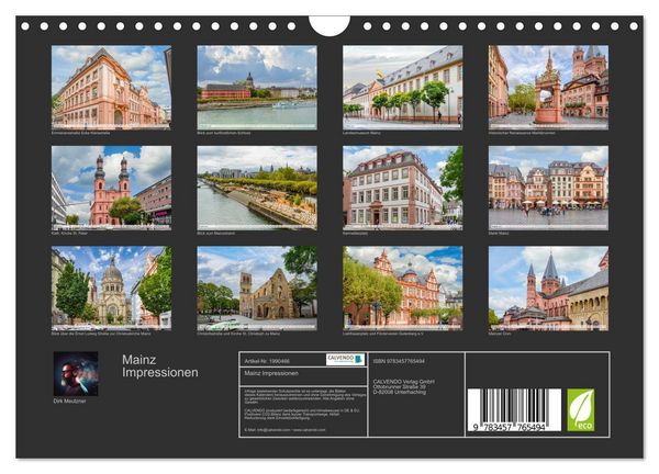 Produktbild: Mainz Impressionen (Wandkalender 2026 DIN A4 quer), CALVENDO Monatskalender