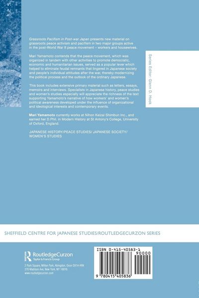 Produktbild: Grassroots Pacifism in Post-War Japan