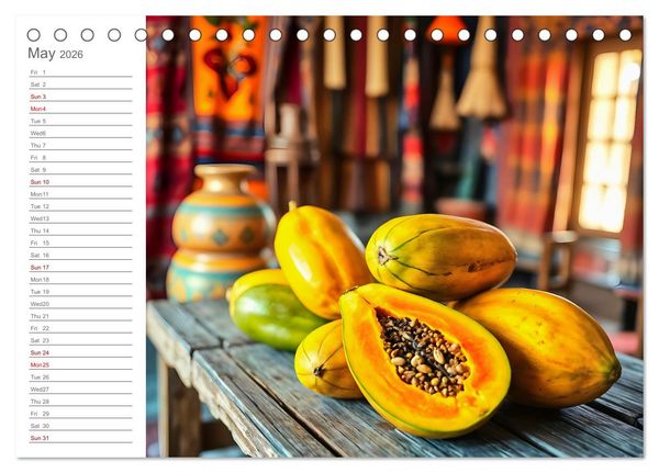 Produktbild: Superfood Dreams - AI art for gourmets (Desk Calendar 2026 DIN A5 landscape), CALVENDO 12 Month DeskCalendar