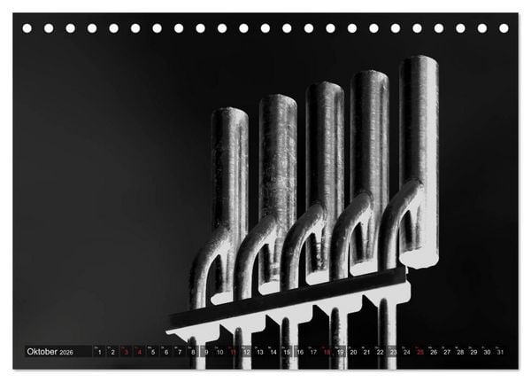 Produktbild: Struktur in Stahl (Tischkalender 2026 DIN A5 quer), CALVENDO Monatskalender