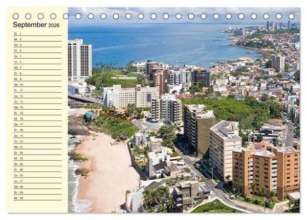 Produktbild: Brasilien. Faszinierend und gro&szlig; wie ein Kontinent (Tischkalender 2026 DIN A5 quer), CALVENDO Monatskalender