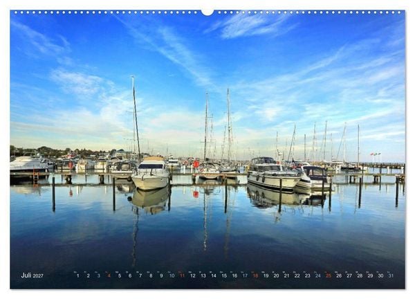 Produktbild: YACHTH&Auml;FEN AN DER OSTSEE (Wandkalender 2027 DIN A2 quer), CALVENDO Monatskalender