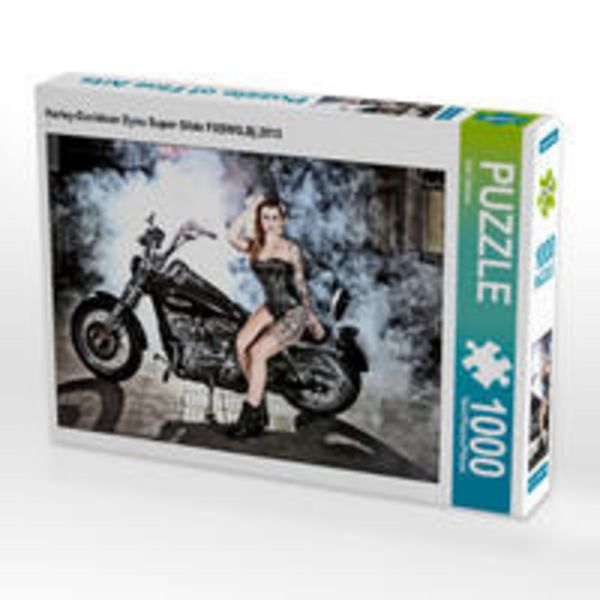 CALVENDO Puzzle Harley-Davidson Dyna Super Glide FXSWG,Bj.2013 | 1000 Teile Lege-Größe 64x48cm Foto-Puzzle für glückliche Stunden