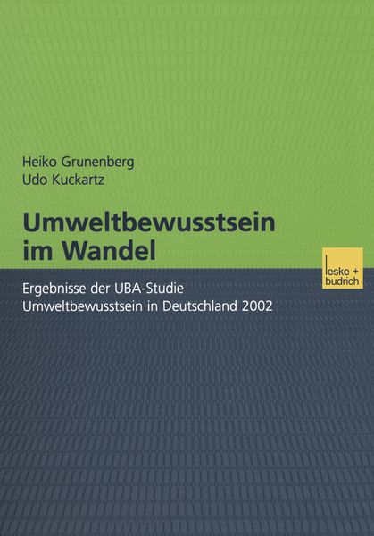Produktbild: Umweltbewusstsein im Wandel