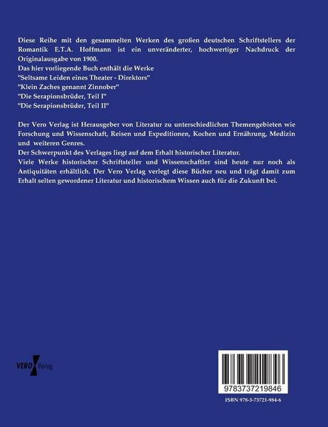 Produktbild: E.T.A. Hoffmanns s&auml;mtliche Werke
