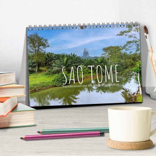 Produktbild: Sao Tome. Paradiesinsel vor der K&uuml;ste Westafrikas (Tischkalender 2026 DIN A5 quer), CALVENDO Monatskalender