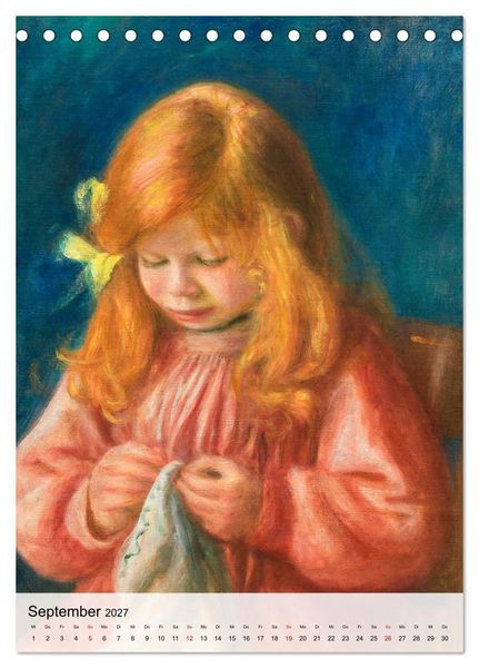 Produktbild: Die kleinen Musen des Monsieur Renoir (Tischkalender 2027 DIN A5 hoch), CALVENDO Monatskalender