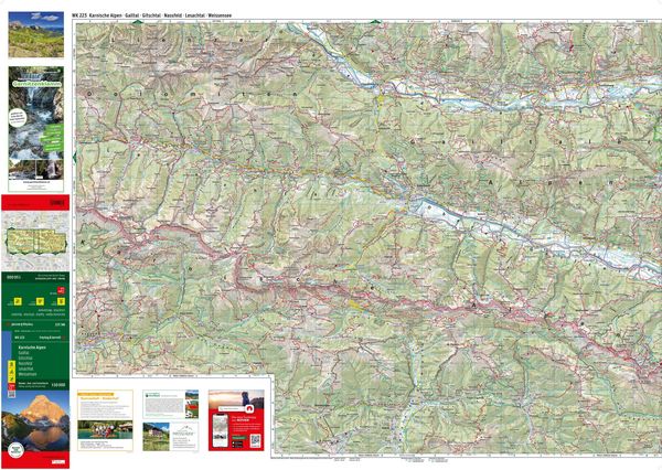 Produktbild: Freytag & berndt Wanderkarte WK 223 Karnische Alpen, Gailtal - Gitschtal - Nassfeld - Lesachtal - Weissensee 1:50.000