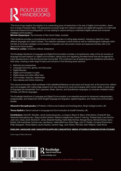 Produktbild: The Routledge Handbook of Language and Digital Communication