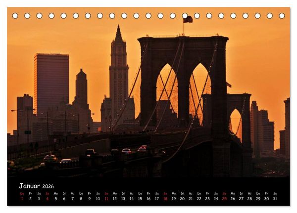 Produktbild: New York (Tischkalender 2026 DIN A5 quer), CALVENDO Monatskalender