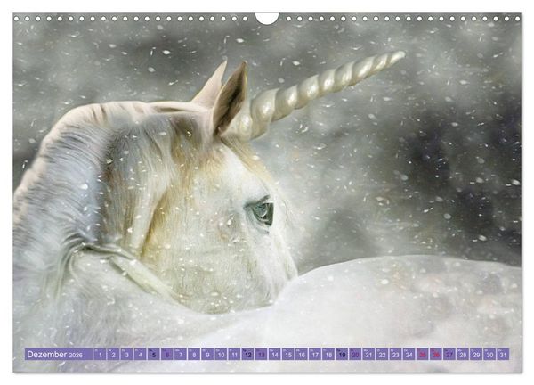Produktbild: Einhorn Welt - vertr&auml;umte Einhornbilder (Wandkalender 2026 DIN A3 quer), CALVENDO Monatskalender