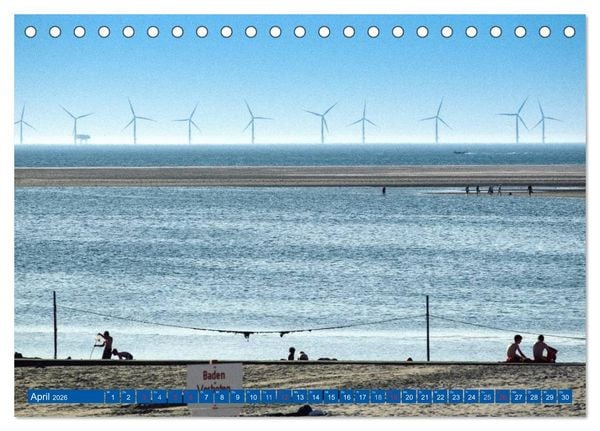 Produktbild: Blick auf Borkum (Tischkalender 2026 DIN A5 quer), CALVENDO Monatskalender