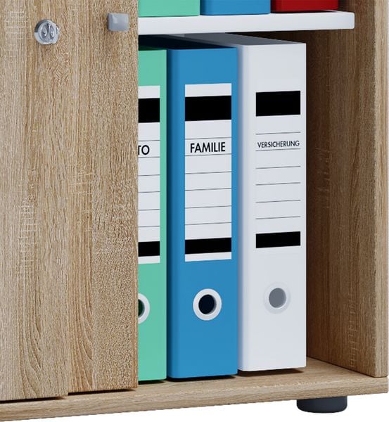Produktbild: B&uuml;roschrank Aktenschrank Schiebet&uuml;ren Lona 2fach