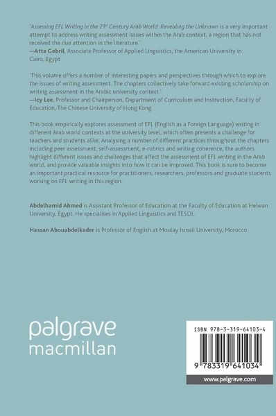 Produktbild: Assessing EFL Writing in the 21st Century Arab World