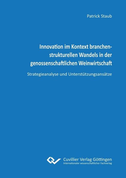 Produktbild: Innovation im Kontext branchenstrukturellen Wandels in der genossenschaftlichen Weinwirtschaft