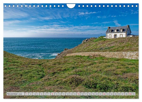 Produktbild: Cote Sauvage. Wilde Atlantikk&uuml;ste der Bretagne. (Wandkalender 2026 DIN A4 quer), CALVENDO Monatskalender