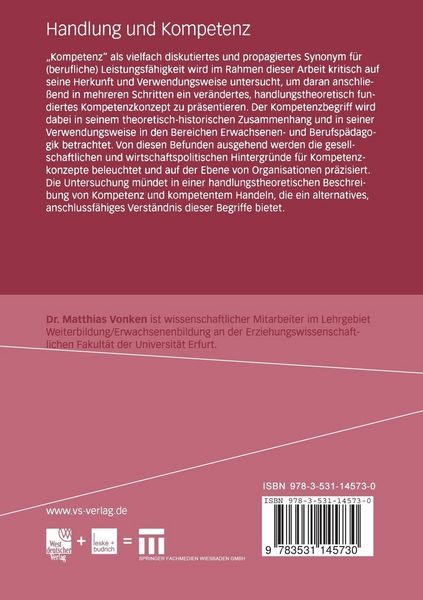 Produktbild: Handlung und Kompetenz