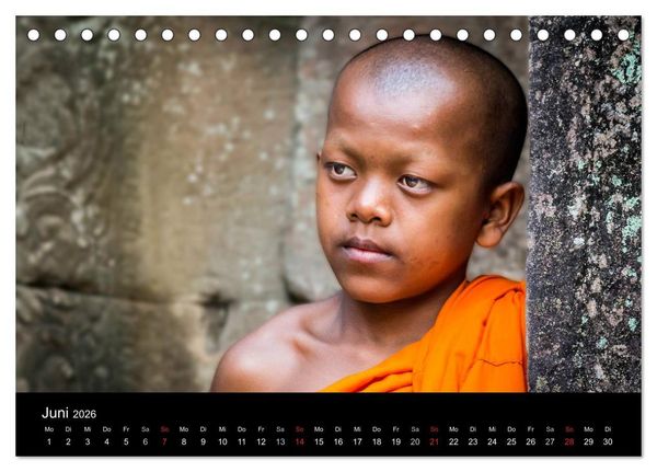 Produktbild: Kambodscha: das K&ouml;nigreich der Wunder (Tischkalender 2026 DIN A5 quer), CALVENDO Monatskalender