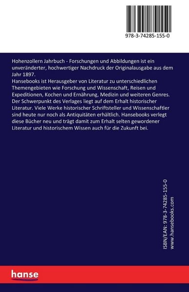 Produktbild: Hohenzollern Jahrbuch