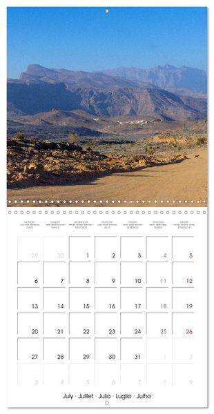 Produktbild: Oman, country of deserts (Wall Calendar 2026 12 &times; 12 Inch) CALVENDO 12 Month Wall Calendar
