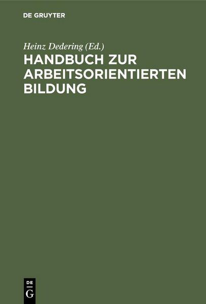 Produktbild: Handbuch zur arbeitsorientierten Bildung