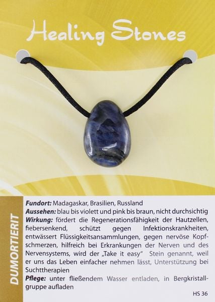 Produktbild: Dumortierit Healing Stones Maxicard