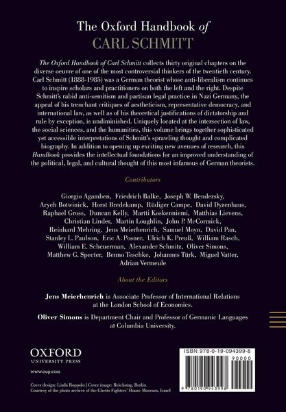 Produktbild: The Oxford Handbook of Carl Schmitt