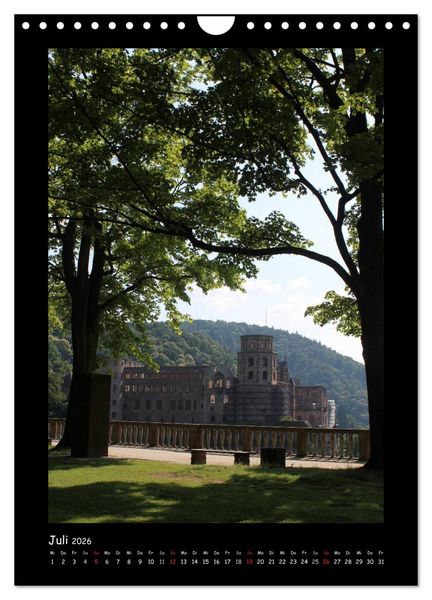 Produktbild: Odenwald & Bergstra&szlig;e (Wandkalender 2026 DIN A4 hoch), CALVENDO Monatskalender