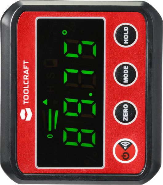 Produktbild: TOOLCRAFT TO-7308984 Digitale Wasserwaage mit Magnet 68.4mm 360&deg; 0.1