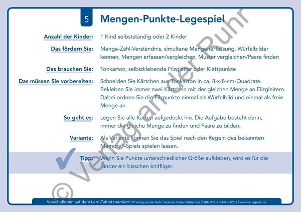 Produktbild: Vorschulideen auf dem Lern-Tablett serviert