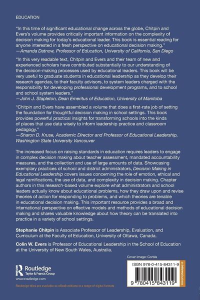 Produktbild: Decision Making in Educational Leadership