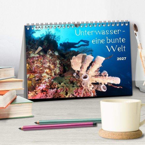Produktbild: Unterwasser - eine bunte Welt (Tischkalender 2027 DIN A5 quer), CALVENDO Monatskalender