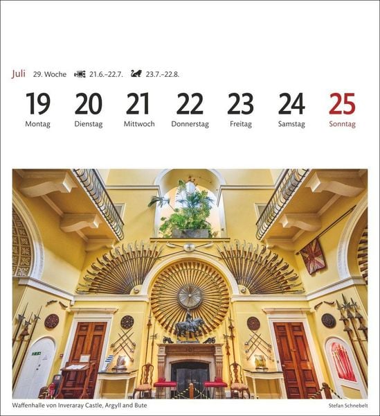 Produktbild: Schottland Sehnsuchtskalender 2027 - Wochenkalender mit 53 Postkarten