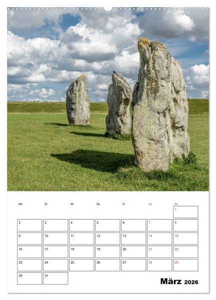 Produktbild: Foto-Momente S&uuml;d-England - Magische Orte (Wandkalender 2026 DIN A2 hoch), CALVENDO Monatskalender