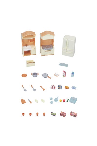 Produktbild: Sylvanian Families 5341 - Landhaus K&uuml;che mit K&uuml;hlschrank
