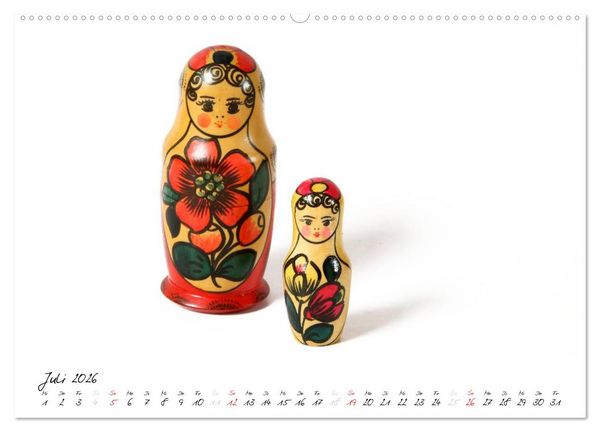 Produktbild: Matroschkas (Wandkalender 2026 DIN A2 quer), CALVENDO Monatskalender