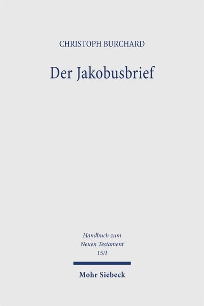 Produktbild: Handbuch zum Neuen Testament 15/1. Der Jakobusbrief