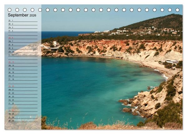 Produktbild: Zauberhaftes Ibiza - Terminplaner (Tischkalender 2026 DIN A5 quer), CALVENDO Monatskalender