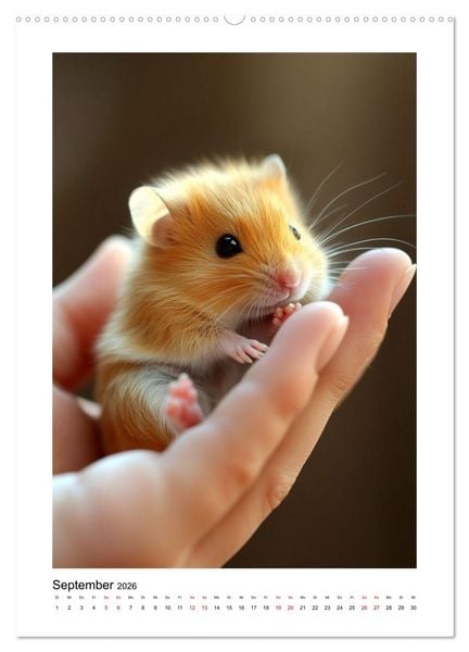 Produktbild: Goldhamster Geschichten (Wandkalender 2026 DIN A2 hoch), CALVENDO Monatskalender