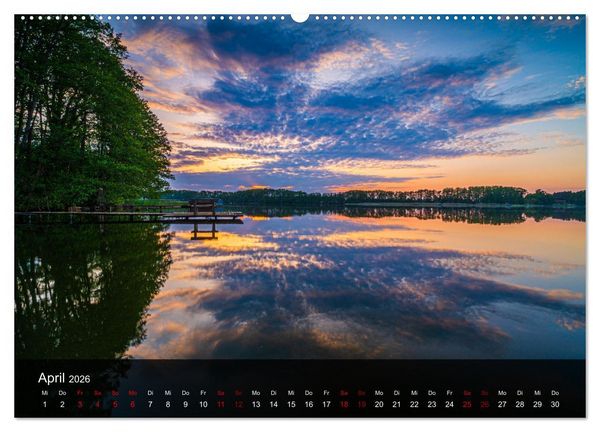 Produktbild: Wundervolle Naturlandschaften (hochwertiger Premium Wandkalender 2026 DIN A2 quer), Kunstdruck in Hochglanz
