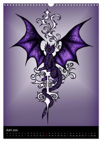 Produktbild: Drachen (Wandkalender 2026 DIN A3 hoch), CALVENDO Monatskalender