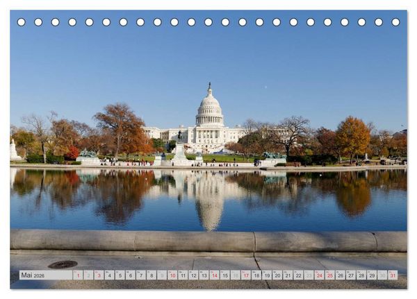 Produktbild: Washington D.C. (Tischkalender 2026 DIN A5 quer), CALVENDO Monatskalender